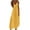 Yellow, variant on Plus Size Summer Dresses for Women 2025 Casual Holiday Style Hollow Out Long Solid Color Loose Sleeveless-Neck Camisole