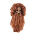 thumbnail image 4 of Milageto Beard and Hair Set Makeup Mustache for Party Cosplay Accessories Photo Props Brown, 4 of 8