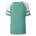 thumbnail image 4 of Pompotops Blouse Décontractée à Manches Courtes et Col Rond à Rayures pour Femmes, 4 of 7