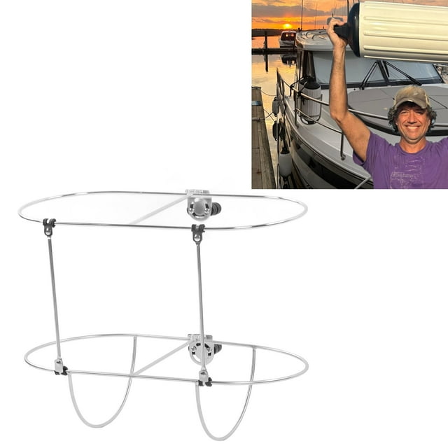 Porte-bateau, Impact Structure Compacte Installation Horizontale Marine Double Rack Imperméable à l'Eau Antirouille pour Yacht