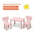 thumbnail image 2 of Gymax Kids Table & 2 Chairs Set Toddler Activity Play Dining Study Desk Baby Gift Pink, 2 of 10