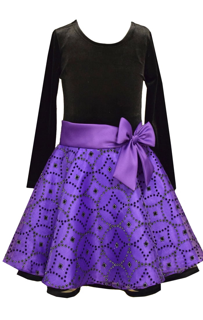 bonnie jean purple dress