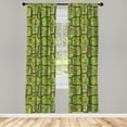 thumbnail image 3 of Ambesonne Car Race Track Curtains, Cartoon Road, Pair of 28"x84", Multicolor, 3 of 5