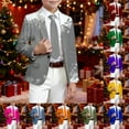 thumbnail image 5 of gcong Formal Christmas Suit Jacket for Boys One Button Slim Fit Blazer Xmas Holiday Print Sport Coat for Wedding Party Prom Orange, 5 of 5
