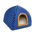 thumbnail image 4 of Nido para gatos Nido para gatos Cojín de interior Cama para perros y gatos para dormir en interiores Tienda para mascotas Cachorro azul, 4 of 8