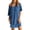 Peacock Blue, variant on Avidlove Womens Nightgown Short Sleeve Tshirt Bikini Cover Up Comfy V Neck Sleepshirt Sleepwear Casual Nightshirts