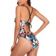 thumbnail image 3 of Traje de baño de una pieza para mujer, traje de baño estampado sin espalda, traje de baño para fiestas en la piscina en la playa, 3 of 6