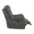 thumbnail image 5 of Lexicon Oberon Microfiber Reclining Chair in Dark Gray, 5 of 14