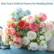 thumbnail image 3 of Ramo de flores artificiales de peonía Bewildely Decoración Blanco, 3 of 6
