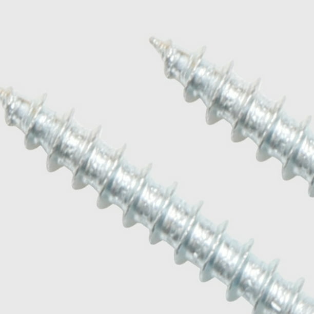 Lazycloud 50-Pack Seamless Double-Headed Screws – Y-Type Security Screws For Baseboard & Solid Wood, 3.5 X 0.8mm, Silver