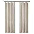 thumbnail image 1 of Madison Park Beals Polyester Fabric Tap Top Panel with Fleece Lining in Natural, 1 of 10