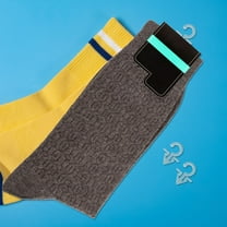 Hemoton 200pcs Sock Display Hooks For Socks Hat Plastic Retail Hooks Hanging Tag Fasteners For Hat Gloves Underwear Display Hanger