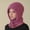Purple, variant on Women's Scarf Face Mask One-piece Knitted Hat With Thick Velvet Insulation And Warm Woolen Hat, Black