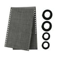 thumbnail image 2 of Funda de repuesto para sillones reclinables, muebles de exterior, tela estándar para playa al aire libre Negro Gris, 2 of 9