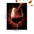 thumbnail image 3 of Red Wine Pouring Canvas Wall Art，Suitable for Living Room， Dining Room， Kitchen， Bar， Wine Cellar Decoration, 3 of 8