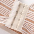 thumbnail image 5 of Xdegoge Sports Bra for Women High Impact Support Wirefree Workout Crop Top with Classic Striped Pattern Front Hook and Eye Closure Moisture-Wicking Activewear for Yoga Running Gym, 5 of 7
