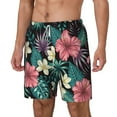 thumbnail image 2 of Balery Green Tropical Leaves Mens Swim Trunks Swim Shorts for Men Quick Dry Inseam Beach Shorts with Compression Liner Pocket-X-Large, 2 of 9