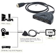 thumbnail image 3 of 3-Port HDMI Splitter Switch Cable Cord 2ft 3 In 1 out Auto High Speed Switcher Splitter Support 3D,1080P For HDMI TV, PS3, Xbox One,etc, 3 of 5