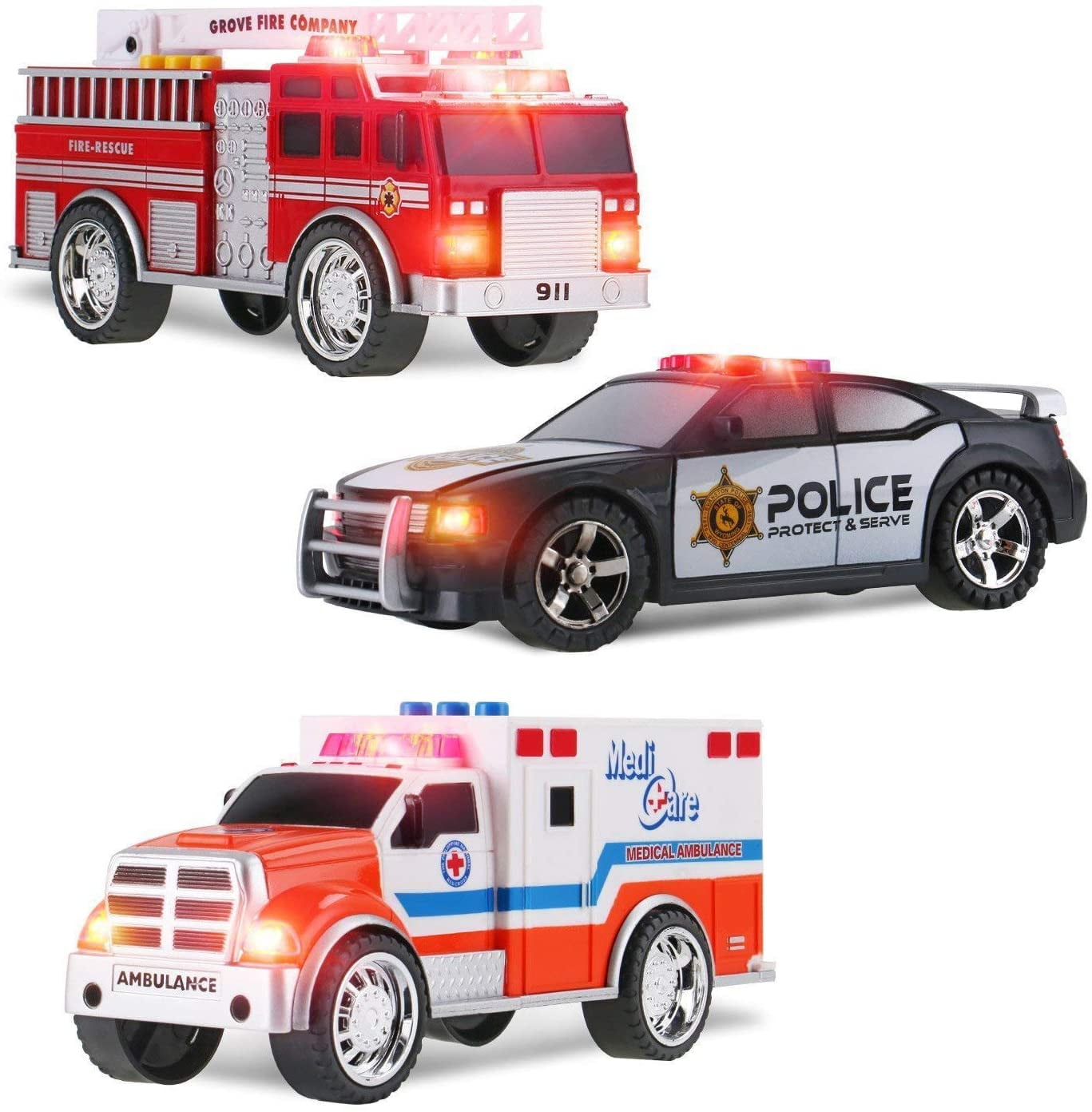 RESCUE PUZZLE FIREFIGHTER HELICOPTER TOW TRUCK COASTAL PATROL AMBULANCE POLICE 