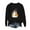 #310-Black, variant on Neewe Women's Halloween Printed Crew Neck Sweatshirt Loose Soft Long Sleeve Pullover Casual Tops