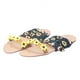 thumbnail image 3 of Zapatos de flores bohemias Zapatos de playa de vacaciones Sandalias planas con cordones florales para mujer Wmkox8yii shjk4046, 3 of 6
