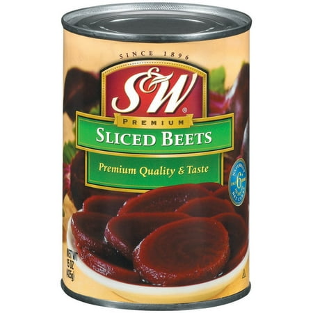 (6 Pack) S&W Premium Sliced Beets, 15 Oz