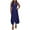 Dark Blue, variant on Fashion Swing Dresses for Womens 2026 Summer Plus Size Elegant V-neck T-back Sleeveless Dress For Women