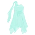 thumbnail image 5 of MSemis Kids Girls Sleeveless High Low Chiffon Flower Dress, 5 of 5