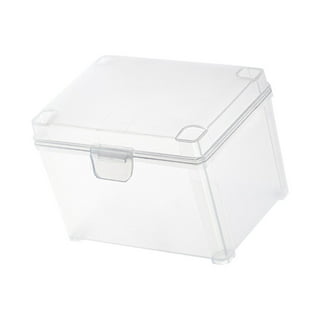 Simplify Square Clear Jewelry and Cosmetic Organizer Box with Bamboo Lid
