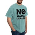 thumbnail image 4 of CafePress - No War In Ukraine Mens Comfort Colorsâ® Shirt - Mens Comfort Colors Shirt, 4 of 5