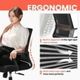 thumbnail image 2 of NEO CHAIR Office Chair, Ergonomic Lumbar Support, Adjustable Desk Chair with Armrests, Black, 2 of 9