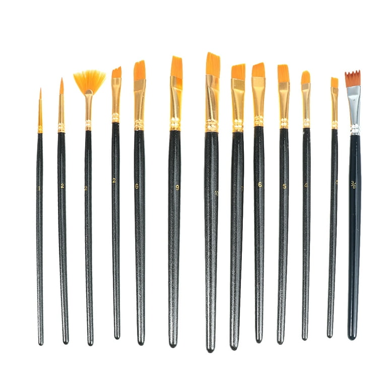 Stencil Paint Brush Portable Painting Brushes 6 Types Professional Paint  Brush Oil Painting Brush for Students Artists Paint Brush Set for Acrylic