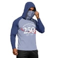 thumbnail image 3 of Homeyce Men's 250 Anniversary USA Shirt with Mask Spf UV Upf 50+ Rash Guard Shirt Lightweight Sun Protection Long Sleeve Cooling Shirts,Purple S, 3 of 3