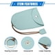 thumbnail image 4 of Unique Bargains 4 Piezas Funda Extraíble para Llavero de Coche Universal para Coche Protección Completa Piel Sintética Azul con Llavero, 4 of 7