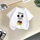 thumbnail image 3 of Camiseta de algodón de verano para niños de la marca Mickey, linda camiseta de dibujos animados de Disney para niño y niña, camiseta informal de cuello redondo, ropa para niños, 3 of 5