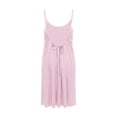 thumbnail image 7 of Backless Dresses for Women Sleeveless Spaghetti Strap Cami Mini Dresses Summer Beach Vacation Flowy Solid Color Sundress, 7 of 7