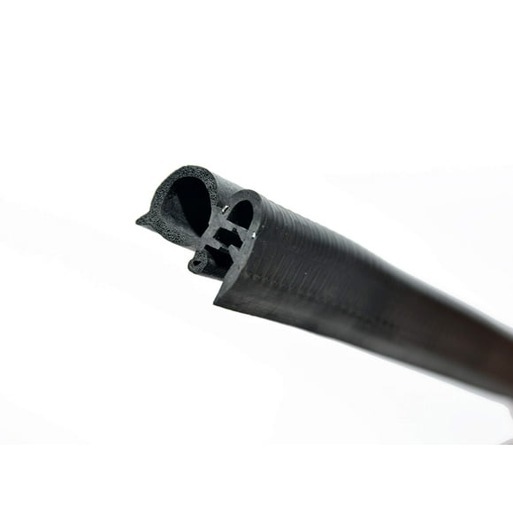 Trim Seal Rubber For Doors Oversize Bulb 43/64" Bulb Diameter X 0.039"-15/64" Grip Range X 15/16" U Heigh (15 Feet)