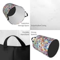 thumbnail image 2 of Fotbe Colorful Watercolor Dots Cesto de Ropa con Asas, Cesto Impermeable de Gran Capacidad, Bolsa de Lavado para Dormitorio, Cesto de Ropa con Ruedas y Asas-Small, 2 of 6