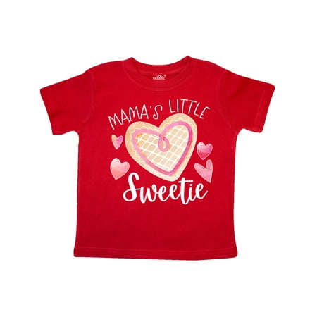 

Inktastic Mama s Little Sweetie with Pink Heart Cookie Gift Toddler Boy or Toddler Girl T-Shirt