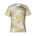 thumbnail image 3 of Naloa White Rose Men's T-Shirt Sport T-shirt Men's Basic Tee Casual Men's Shirt, Round Neck, Short Sleeves - X-Large, 3 of 5