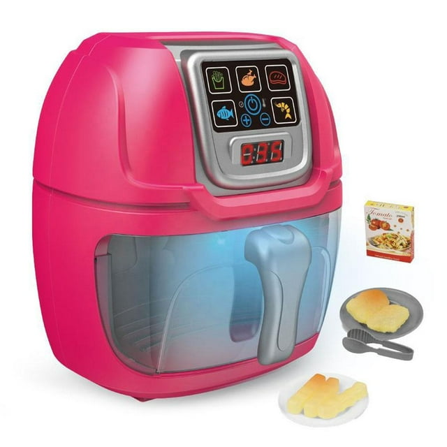 Kids Simulation Air Fryer Kitchen Playset Pretend Cooking Color Changing