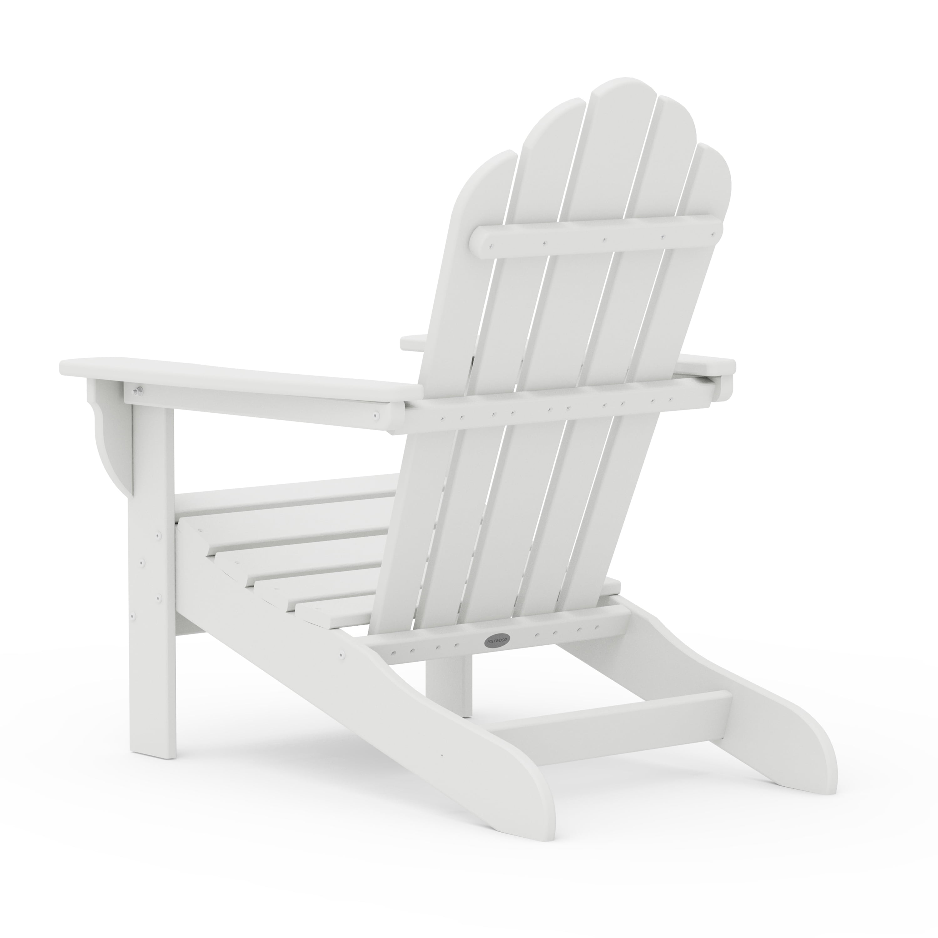 Better Homes & Gardens by POLYWOOD Southlake Outdoor Flowerback Adirondack Chair, All-Weather HDPE, Patio Seat, White