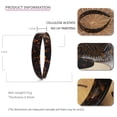 thumbnail image 7 of Thick Tortoise Shell Headband with Teeth for Women, 1.5in Wide, Acetate, No Slip, Retro Plastic Hair Accessory, 7 of 7
