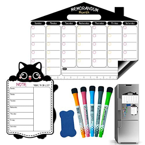 Magnetic Dry Erase Whiteboard Calendar Poster/Notice/Memo/Schedule/Plan Board 