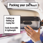 SkyRest® Inflatable Head Neck Rest Travel Pillow- Portable Made of PVC Material