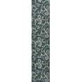 thumbnail image 4 of JONATHAN Y TUSCAN SUN 2 x 8 Runner Rug, Maribel Traditional All-Over Scroll - Turquoise/Cream, TSN205E-28, 4 of 8