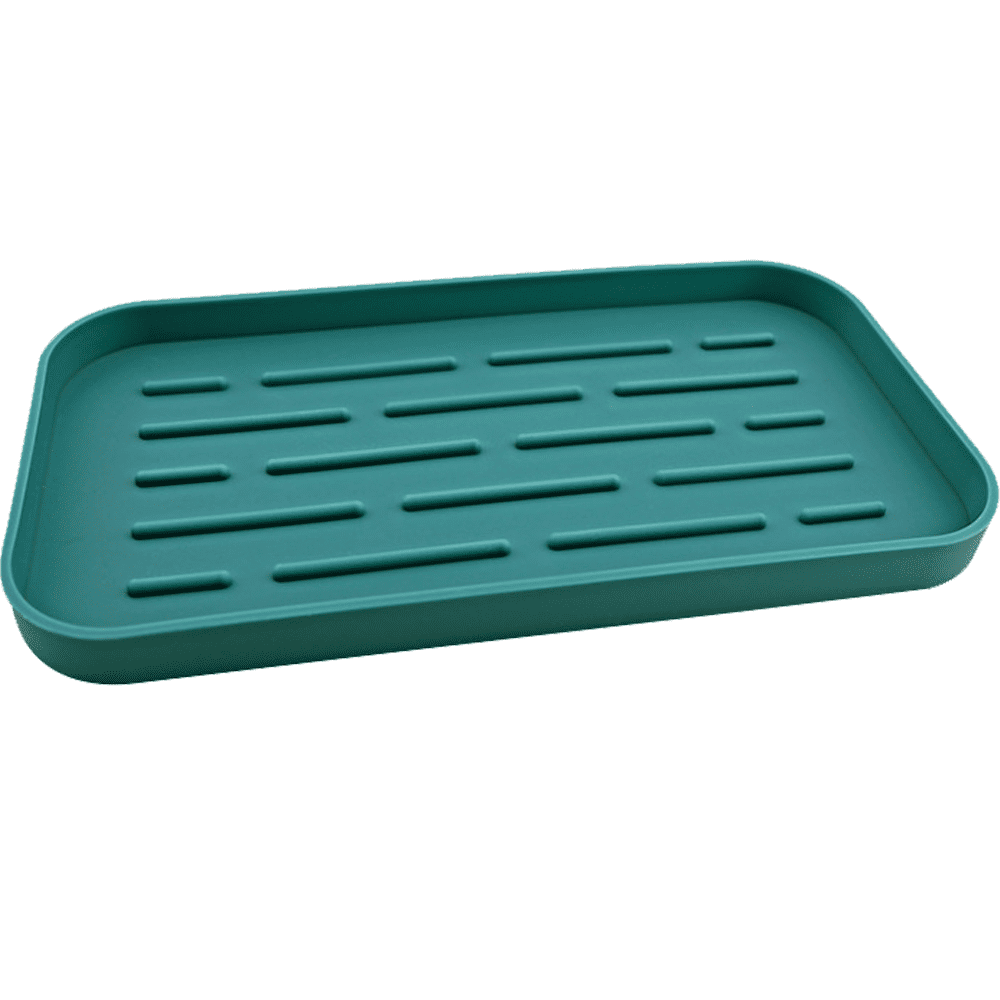 Sponges Holder Kitchen Sink Organizer Silicone Tray for Sponge, Soap Dispenser, and Other