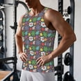 thumbnail image 5 of Pofeuu Daisies Flowers Print Men's Workout Tank Tops Sleeveless Muscle Gym Shirt Quick Dry-4X-Large, 5 of 7