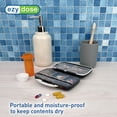 thumbnail image 5 of Ezy Dose Moisture-Proof Pill Organizer, Travel-Friendly, Latch-Closure to Secure Contents, 4 Individual Compartments of Multiple Sizes with Tight Seal, Large, Black, 5 of 7