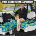 thumbnail image 5 of Whosucclay Golf Ball Pattern Thick Golf Cart Seat Cover, with Storage Pockets Soft Golf Cart Covers Seat Cover for EZGO Club Car Yamaha, 52.36" x 32.28", 5 of 7